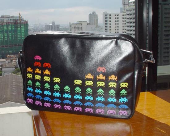 Totally Geeky or Geek Chic? Space Invaders Bag